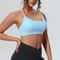 Womens Seamless Supportive Yoga Gym Sports Bra Shockproof Running Chest Pad Top