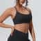 Womens Seamless Supportive Yoga Gym Sports Bra Shockproof Running Chest Pad Top