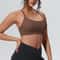 Womens Seamless Supportive Yoga Gym Sports Bra Shockproof Running Chest Pad Top