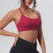 Womens Seamless Supportive Yoga Gym Sports Bra Shockproof Running Chest Pad Top