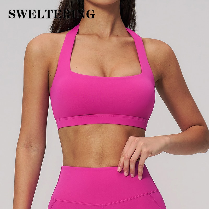 Breathable Yoga Sports Bra Top For Women Fitness Gym Workout 2