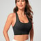 Womens Seamless Sports Bra Breathable Racerback Yoga Crop Top