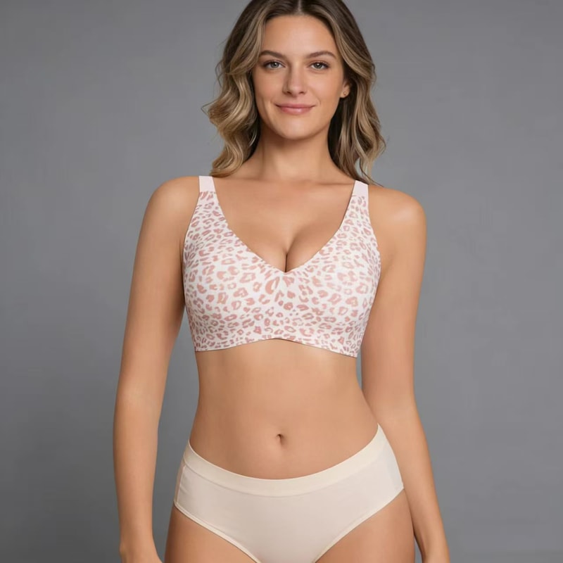 ComfortFit Seamless Wire Free Full Cup Bra Breathable Push Up Support
