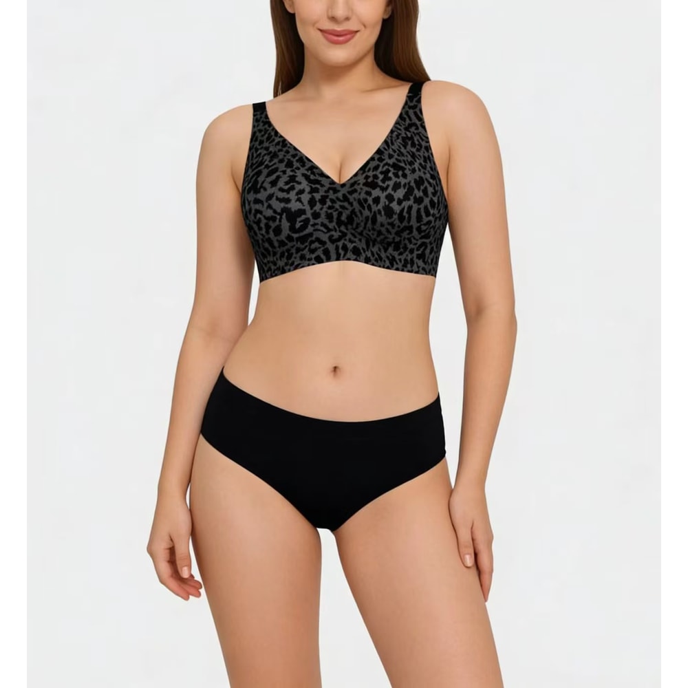ComfortFit Seamless Wire Free Full Cup Bra Breathable Push Up Support