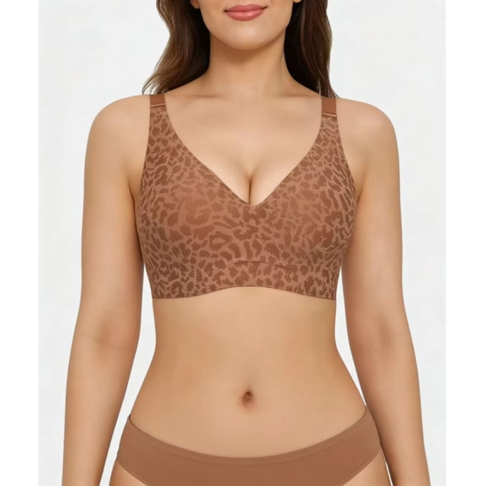 ComfortFit Seamless Wire Free Full Cup Bra Breathable Push Up Support