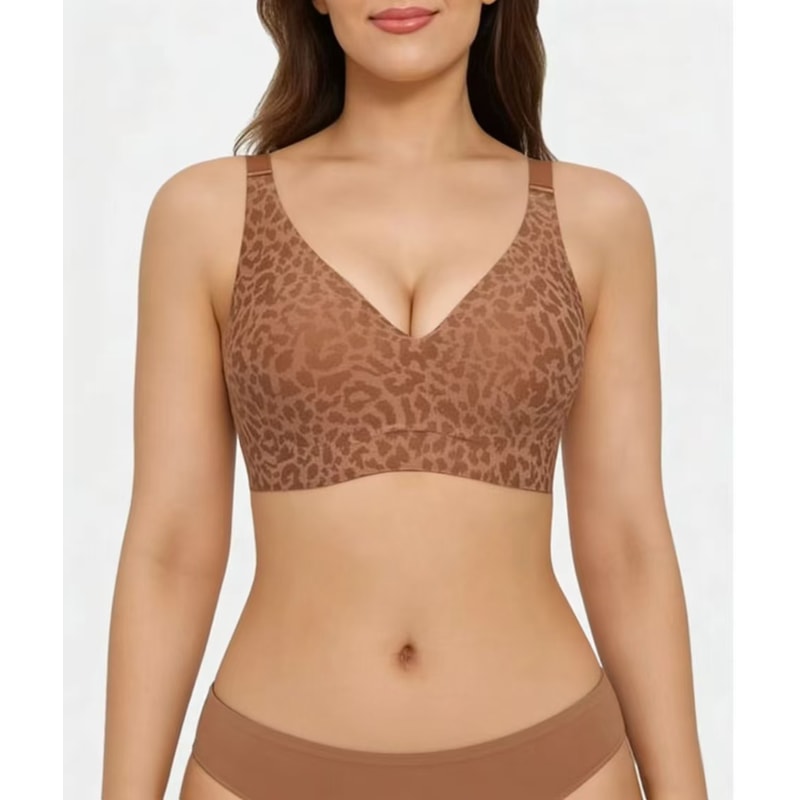 ComfortFit Seamless Wire Free Full Cup Bra Breathable Push Up Support