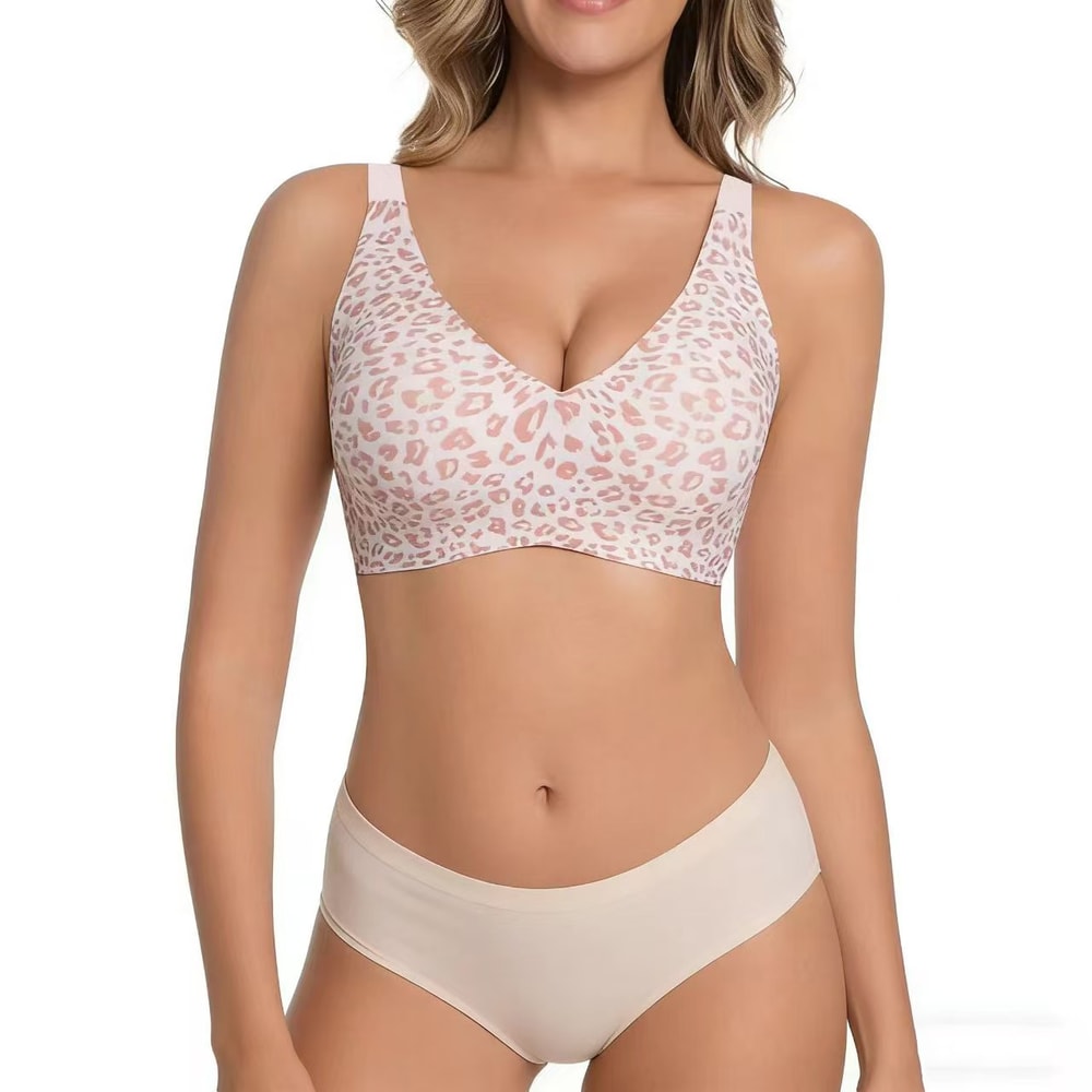 ComfortFit Seamless Wire Free Full Cup Bra Breathable Push Up Support