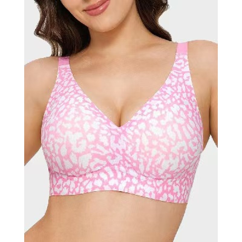 ComfortFit Seamless Wire Free Full Cup Bra Breathable Push Up Support