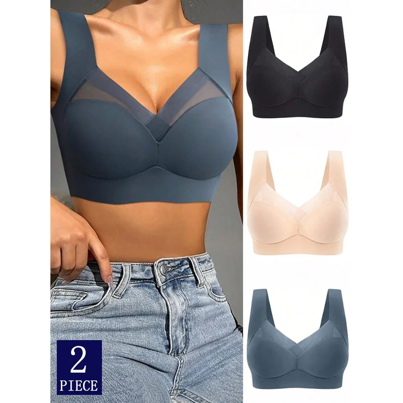 Seamless Wireless Bra For Women Comfortable Large Small Sizes 0