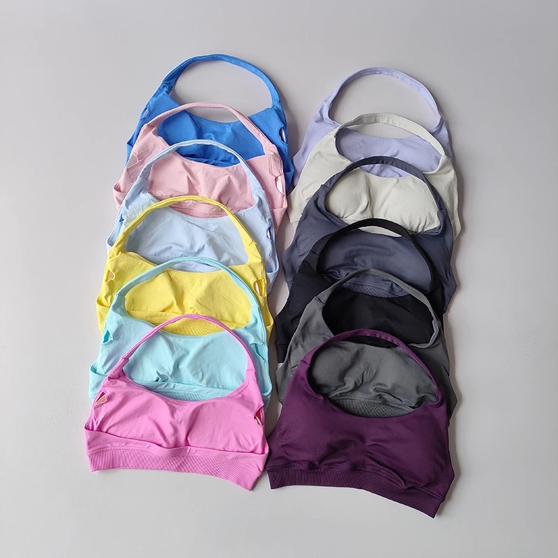Womens Backless Yoga Sports Bra Breathable Shock Absorbing Fit