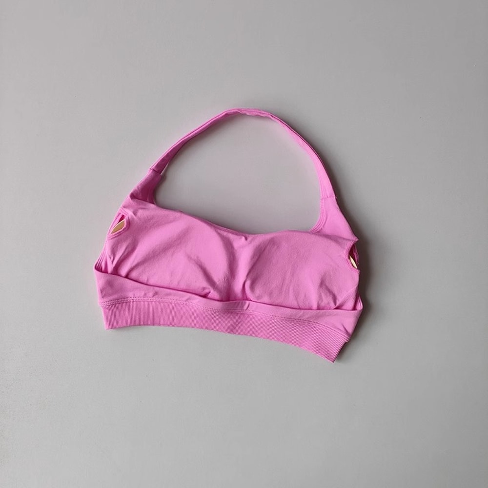 Womens Backless Yoga Sports Bra Breathable Shock Absorbing Fit