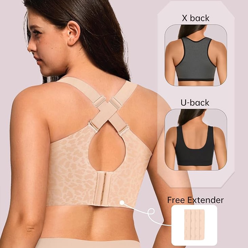 ComfortLift Plus Size Wireless Jelly Bra Seamless Support Bra Full Coverage Comfort