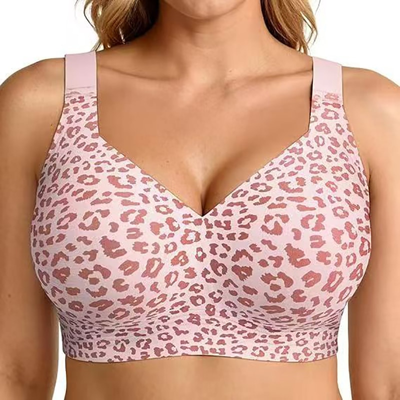 ComfortLift Plus Size Wireless Jelly Bra Seamless Support Bra Full Coverage Comfort
