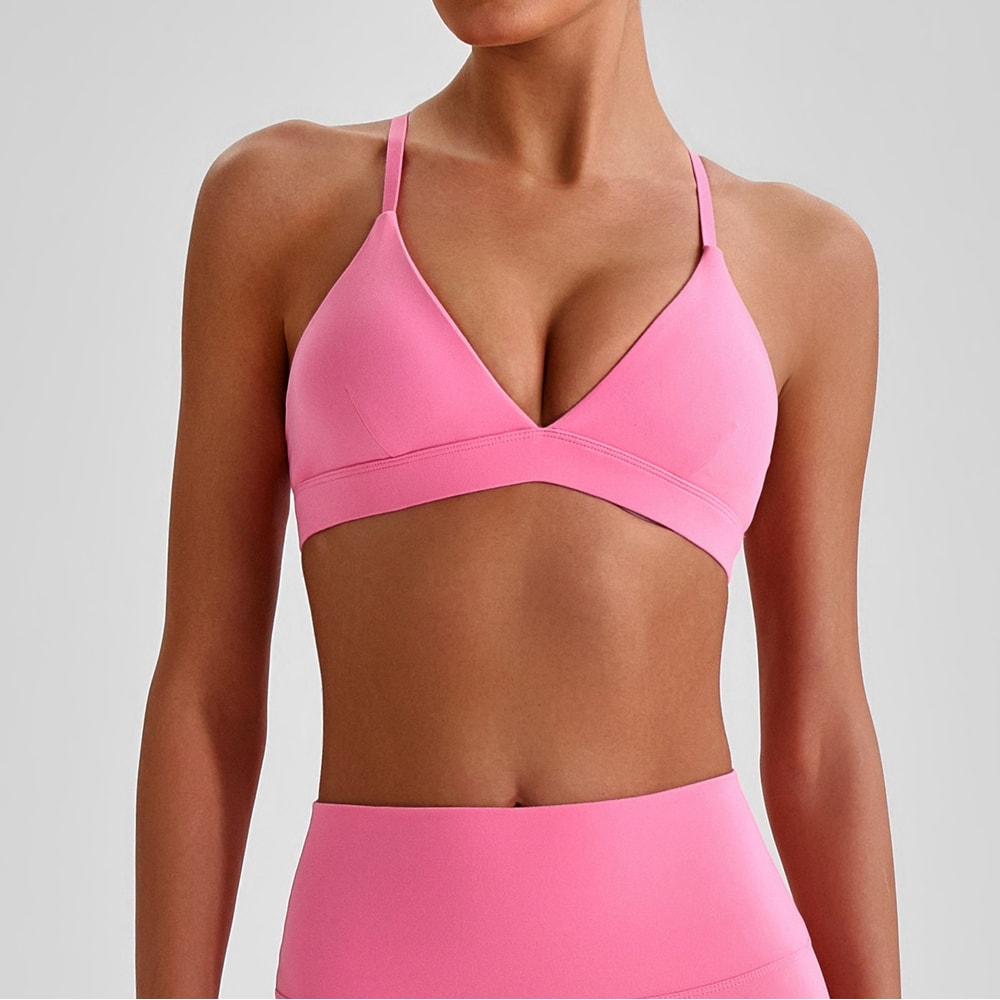 Ultimate Wireless Yoga Sports Bra for Women with Beautiful Back Design
