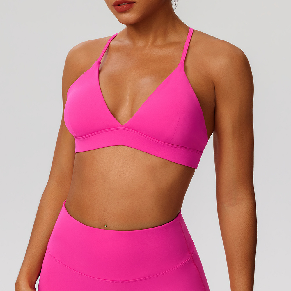 Ultimate Wireless Yoga Sports Bra for Women with Beautiful Back Design