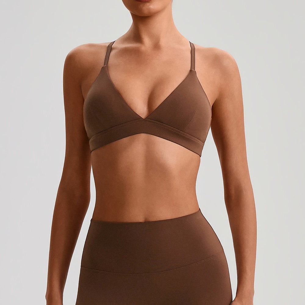 Ultimate Wireless Yoga Sports Bra for Women with Beautiful Back Design