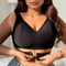 Plus Size Front Button Comfort Bra Wireless Seamless Support