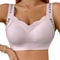 ComfortCurve Seamless Ribbed Wireless Push Up Bra Plus Size