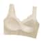 ComfortCurve Seamless Ribbed Wireless Push Up Bra Plus Size