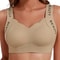 ComfortCurve Seamless Ribbed Wireless Push Up Bra Plus Size