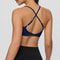 Womens High Support Shockproof Sports Bra With Back Cross Straps 3