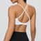 Womens High Support Shockproof Sports Bra With Back Cross Straps 4