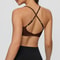 Womens High Support Shockproof Sports Bra With Back Cross Straps 5
