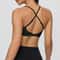 Womens High Support Shockproof Sports Bra With Back Cross Straps 6