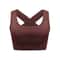 Wireless Seamless Breathable Sports Bra With Cross Back Straps 4