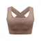 Wireless Seamless Breathable Sports Bra With Cross Back Straps 3