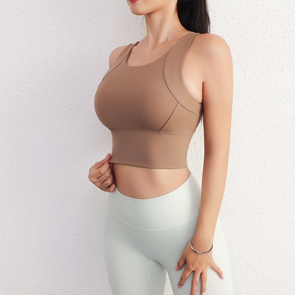 Womens All Day Support Workout Tank Top with Built In Bra