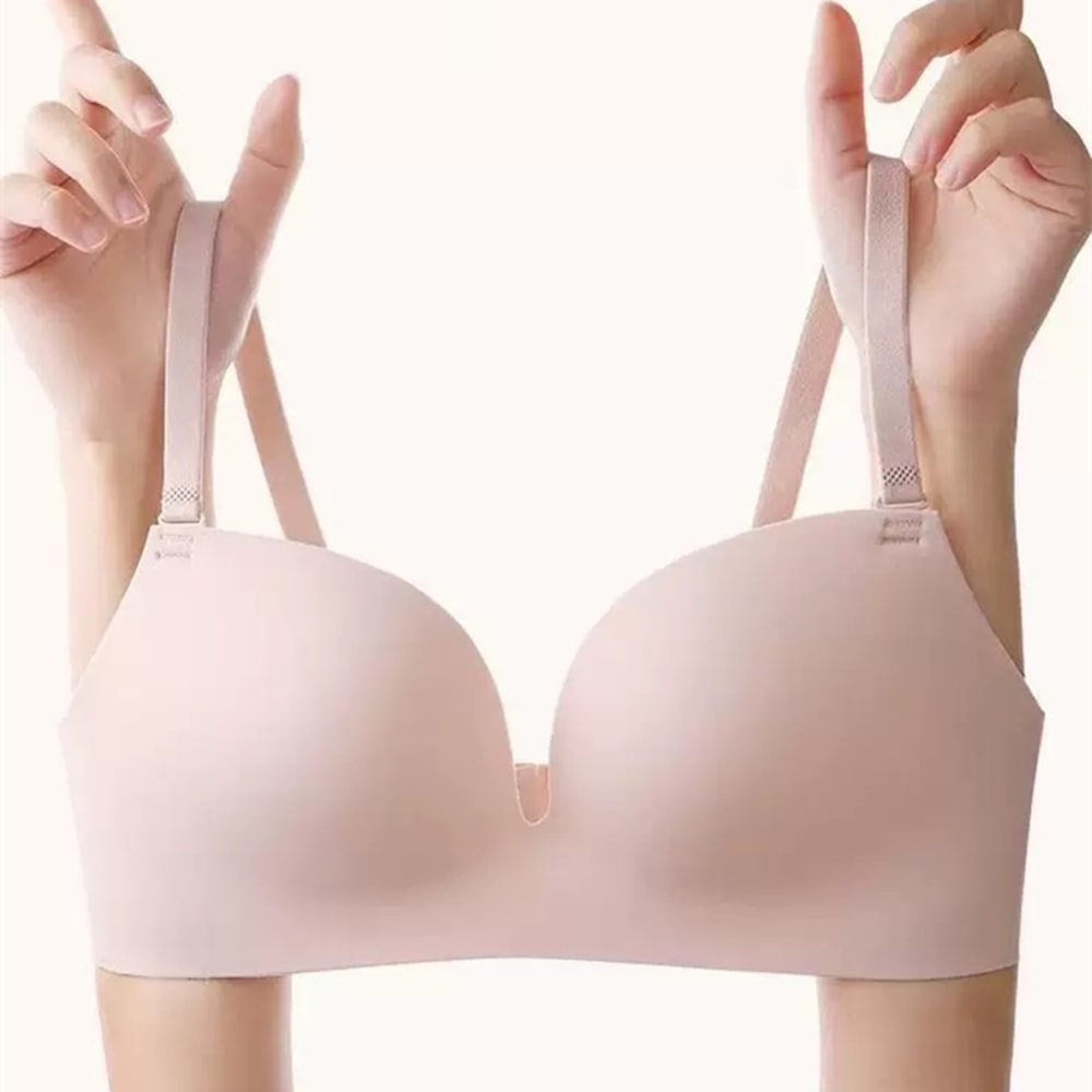 Wireless Seamless Bra For Small Bust Support And Side Gather Comfort 0