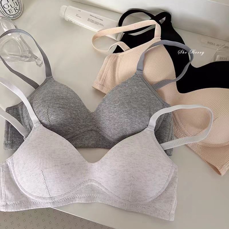 Comfort Cotton Wireless Teen Bra Breathable No Underwire Everyday Fit 0