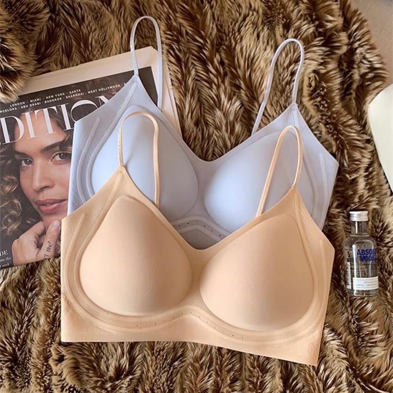 Summer Ultra Thin Invisible Backless Bra for Women Seamless Ice Silk Comfort