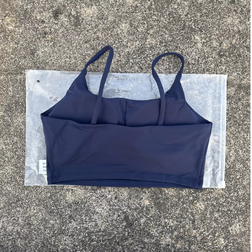 Womens Fitness Sports Bra With Spaghetti Straps Gym Yoga Top 14