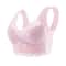 Plus Size Lace Wireless Bralette Comfort Lift Push Up Bra 6