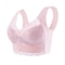 Plus Size Lace Wireless Bralette Comfort Lift Push Up Bra 6