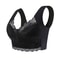 Plus Size Lace Wireless Bralette Comfort Lift Push Up Bra 7