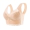 Plus Size Lace Wireless Bralette Comfort Lift Push Up Bra 8