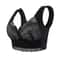 Plus Size Lace Wireless Bralette Comfort Lift Push Up Bra 10