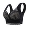 Plus Size Lace Wireless Bralette Comfort Lift Push Up Bra 10
