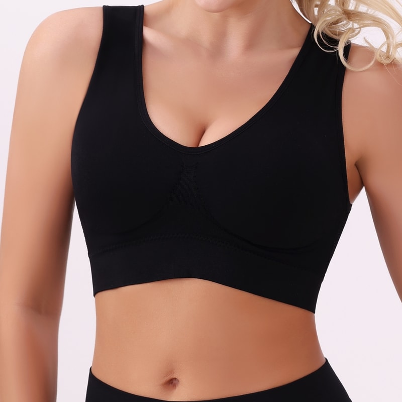 Seamless Light Support Yoga Sports Bra for Women