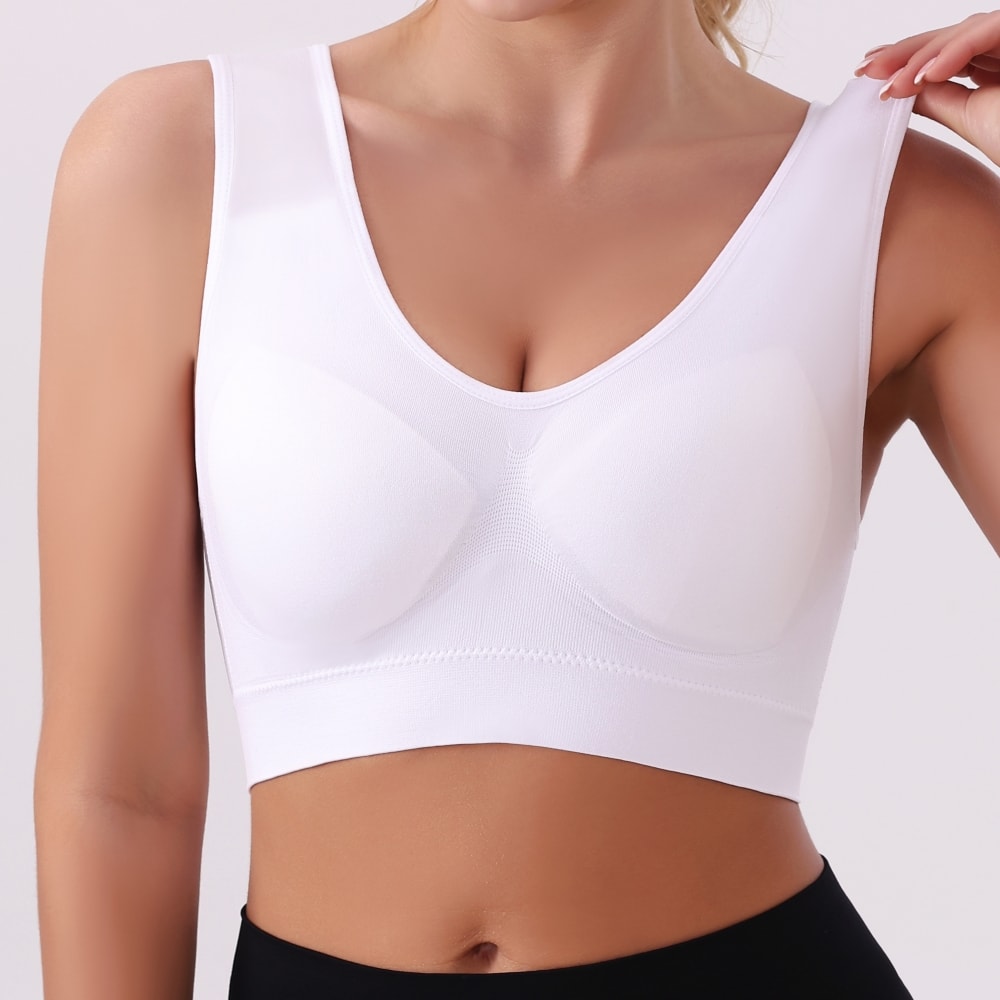 Seamless Light Support Yoga Sports Bra for Women