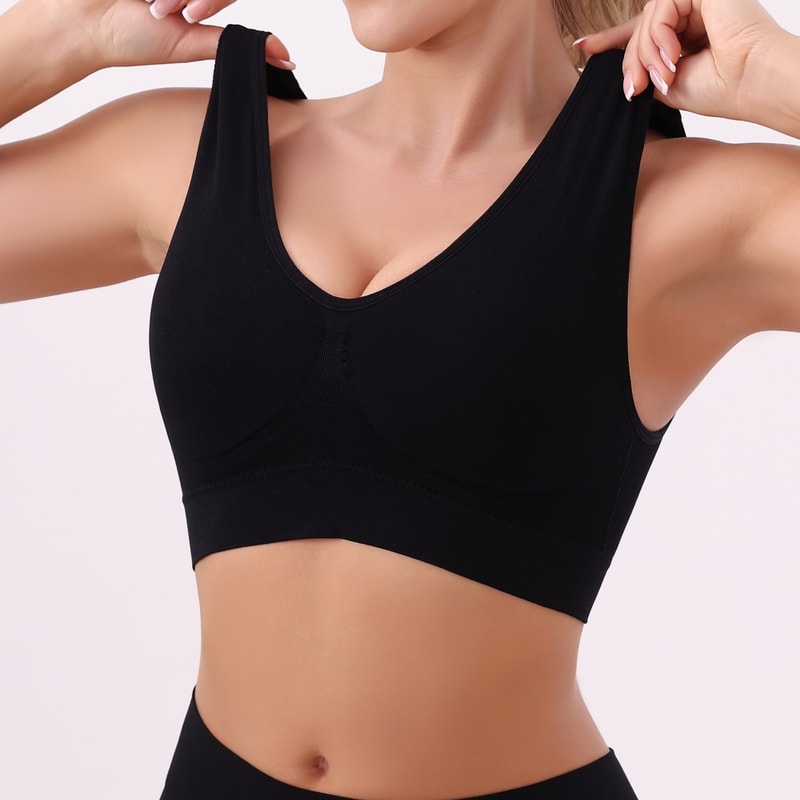 Seamless Light Support Yoga Sports Bra for Women