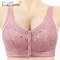 Plus Size Comfort Front Closure Wireless Cotton Bra 3