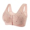 Plus Size Comfort Front Closure Wireless Cotton Bra 5