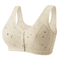 Plus Size Comfort Front Closure Wireless Cotton Bra 8