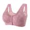 Plus Size Comfort Front Closure Wireless Cotton Bra 10