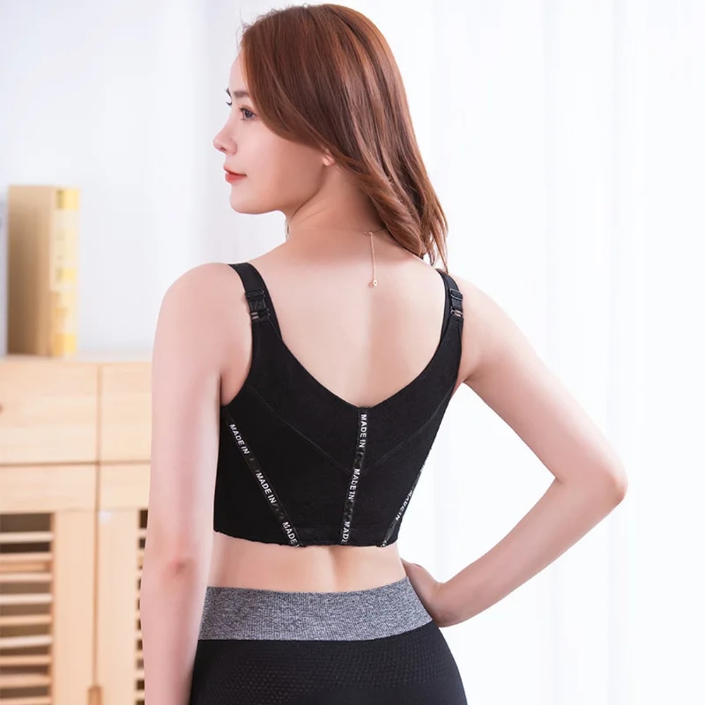 Premium Reinforced Chest Sports Bra Supportive Side Support Bra Shaping Comfort 2