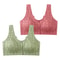 FallSweet Lace Front Wireless Bra Plus Size Bralette Comfort Seamless Fit 5